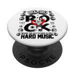 Rock and Roll Graphic Tees - I Love Rock N' Roll Designs PopSockets Adhesive PopGrip