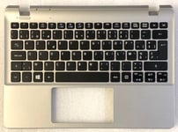 Clavier Azerty Belge Acer Aspire E3-112, V3-112P 60.MSMN7.003 AEZHJB00120 NKI111S002 NK.I111S.002 V139346AK1 TOPCASE Argenté