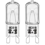 Kcvv - Ampoule G9 Pour Four Halogène G9 Oven 40W 230V Ampoule à Tolérance de 300°C 2 Pack