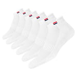 NAVYSPORT Chaussettes de Sport Basses Homme 43-46 Coton Coussin Coussin - Lot de 6 Paires Chaussettes Courtes Femme (EU 43 46, Blanc)