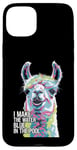 iPhone 15 Plus Funny Llama "I Make the Water Blue" Pool Party Joke Case