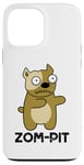 Coque pour iPhone 13 Pro Max Zom Pit Funny Zombie Pitbull Jeu de mots