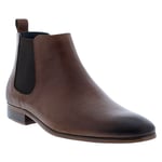 English Laundry Kipp EL2461B Mens Brown Leather Slip On Chelsea Boots