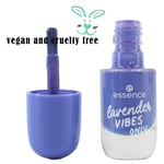 GEL NAIL POLISH ESSENCE  Vegan Friendly Lavender Vibes Only Shade Vibrant 8ml