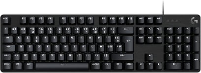 LOGITECH413 SE CLAVIERAMER MÉCANIQUERANDE TAILLE - RÉTROÉCLAIRÉ AVEC SWITCHES MÉCANIQUES TACTILES, ANTI-GHOSTING, COMPATIBLE AVEC WINDOWS, MACOS, FRANÇAIS AZERTY - NOIR[CLA170023]