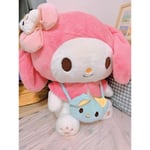 Kawaii Sanrio Kuromi My Melody Cinnamoroll Plyschdockor 40/50cm Mjukt Stoppat Kudde Animefigur Seriefigur Rumdekor Barnleksaker Present  (FMY) My Melody 50cm