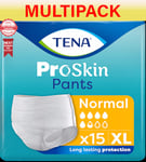 TENA Pants Normal Pull Up Incontinence Pants - Extra Large - 6 x Pack of 15