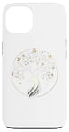 Coque pour iPhone 13 Bois de cerf blanc serein lumineux inspiré de la nature minimaliste