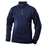 Devold Nansen Sweater Zip Neck Dark Blue Melange, XS