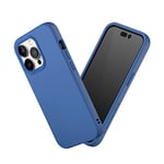 RhinoShield Coque Compatible avec [iPhone 14 Pro] | SolidSuit - Coque Fine avec Technologie d'absorption des Chocs et Finition Premium Mate - Bleu Cobalt