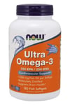 NOW Foods - Ultra Omega-3 (In Fish Gelatin Softgels) - 180 fish softgels