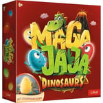 Trefl - Magajaja Dinosaurs - Jeu de société Familial, œufs électriques Lumineux et pions magnétiques, Monde préhistorique des Dinosaures, Jeu innovant pour Adultes et Enfants à partir de 6 Ans, 02413