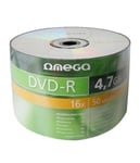 Omega DVD-R 4,7GB, 16x, DVD-CD-pino, 50 kpl