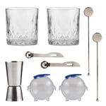 Ravenhead Whiskey-/Cocktailset 10 delar