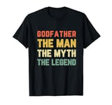 Godfather The Man The Myth The Legend Vintage Retro T-Shirt