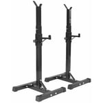 Haloyo - Rack à squat,Pull up Fitness bar Squat Rack ®,Barre de traction ajustable,barre fixe,Developper couché,noir