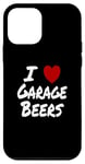 Coque pour iPhone 12 mini I Heart (Love) Garage Bières Weekend Relaxation Man Cave