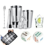 13-delar Partykit, cocktailset, barset, festkit - Rostfritt stål multifärg