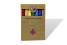 Set of 7 Chakra Dinner Fair Trade Ritual Candles