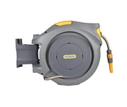 HOZELOCK - Auto Reel 20m wall-mounted hose reel: Easy to Install, Lock,  Auto-rewind, Ready-to-use Reel With Nozzle, Fittings, Hozelock Hose and  Accessories Included - 5 Year Guarantee* [2401 0000] : : Garden