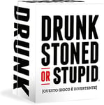 Asmodee Italy Drunk, Stoned or Stupid, Card Game, Prohibited for Minors under 18 Years (Italian Edition) 8416