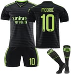 22-23 Real Madrid Bortröja Kits Fotbollsträning T-shirt kostym HAZARD 7 MODRIC 10 Kids 22(120-130CM)