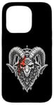 Coque pour iPhone 15 Pro Pentagramme occulte Baphomet Satan Païen Gothique Death Metal