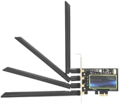 Cartes réseaux Ccylez Adaptateur WiFi PCI ? E bibande BCM94360CD, Carte réseau sans Fil 802.11ac 1300 Mbps avec 4 antenn 759