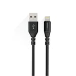 Premium MFI -sertifioitu kaapeli USB - Lightning (musta, 3m)