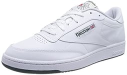 Reebok Femme Court Advance Sneaker, White/White/PEAGLO, 42.5 EU