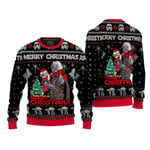 The Mandalorian Santalorian And Baby Yoda Ugly Sweater Star Wars Merry Christmas Men Sweatshirt Höst Vinter Dam Pullover style 1 S