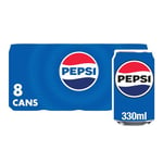 Pepsi Regular Cola 330ml (Pack of 8)