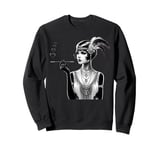 ROARING 1920's Great, Gatsby Glamorous Woman Flapper Sweatshirt