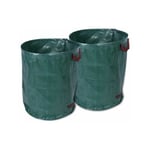 Lot de 2 x 272L Sacs de Jardin Sac à déchets sac poubelle sac poubelle solide résistants Sac à déchets de Jardin Sac déchet en PP Robuste Sac de