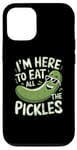 iPhone 12/12 Pro I'm Here To Eat All The Pickles Funny Vintage Style 02 Case