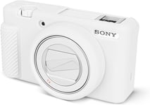 ZV-1F Étui de Protection en Silicone Souple pour Appareil Photo Sony ZV1F ZV-1F Vlog et Appareil Photo ZV-1 Mark II,Coque en Caoutchouc légère pour Sony ZV1F/ZV-1 II/ZV-1M2-Blanc