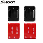 CNYO® SHOOT Monture de Base Courbée et Adhésifs VHB Adhésifs pour GoPro Hero 6 5 3 4 Eken Yi 2 SJCAM SJ4000 Go Pro Casque Accessoire