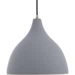 Beliani - Luminaire Lampe Suspension Scandinave Grise Effet Béton Plâtre E27 Max. 40W Idéale pour Salon Chambre ou Cuisine au Design Nordique