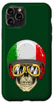 iPhone 11 Pro Made In Italy Cool Italian Flag Skull Illustration Graphic Case