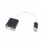 Adaptateur Audio pour PC, carte son externe 3.5 de Type C pour Macbook Pro Air, prise Jack 7.1mm, pour casque, micro Nipseyteko