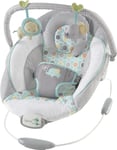 Soothing Baby Bouncer Chair - 8 Melodies, Vibrating Seat, Removable Toy Bar