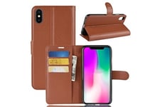 Wisetony Coque et étui téléphone mobile Etui coque en cuir anti-choc amovible pour apple iphone 7 plus / 8 - brun