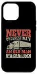 Coque pour iPhone 14 Plus Vieil homme avec camion conducteur de camion commercial papa conducteur de camion