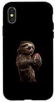 Coque pour iPhone X/XS Ballon de football américain paresseux