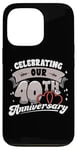 iPhone 13 Pro 40th Wedding Anniversary Celebrating 40 Years Matching Gift Case