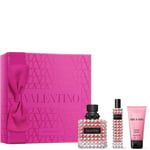 Valentino Born in Roma Donna 100ml EDP, 50ml Body Lotion & 15ml Travel Spray Gif