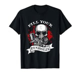 Fill Your Pinholes Gasmask Spray Gun Car Painter T-Shirt