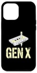 Coque pour iPhone 12 Pro Max Gen X Crayon cassette rétro nostalgique analogique