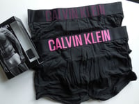 CALVIN KLEIN  INTENSE POWER   COTTON STRETCH 2 PACK TRUNK   LARGE   BLACK