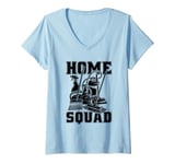 Womens Domestic Work Squad - Cleaning Janitorial Housekeeper V-Neck T-Shirt